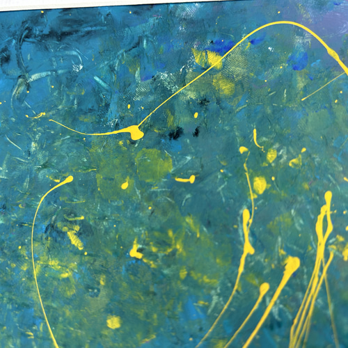 抽象画 【ホタル】 原画 絵画 アート アクリル画 インテリア 送料無料