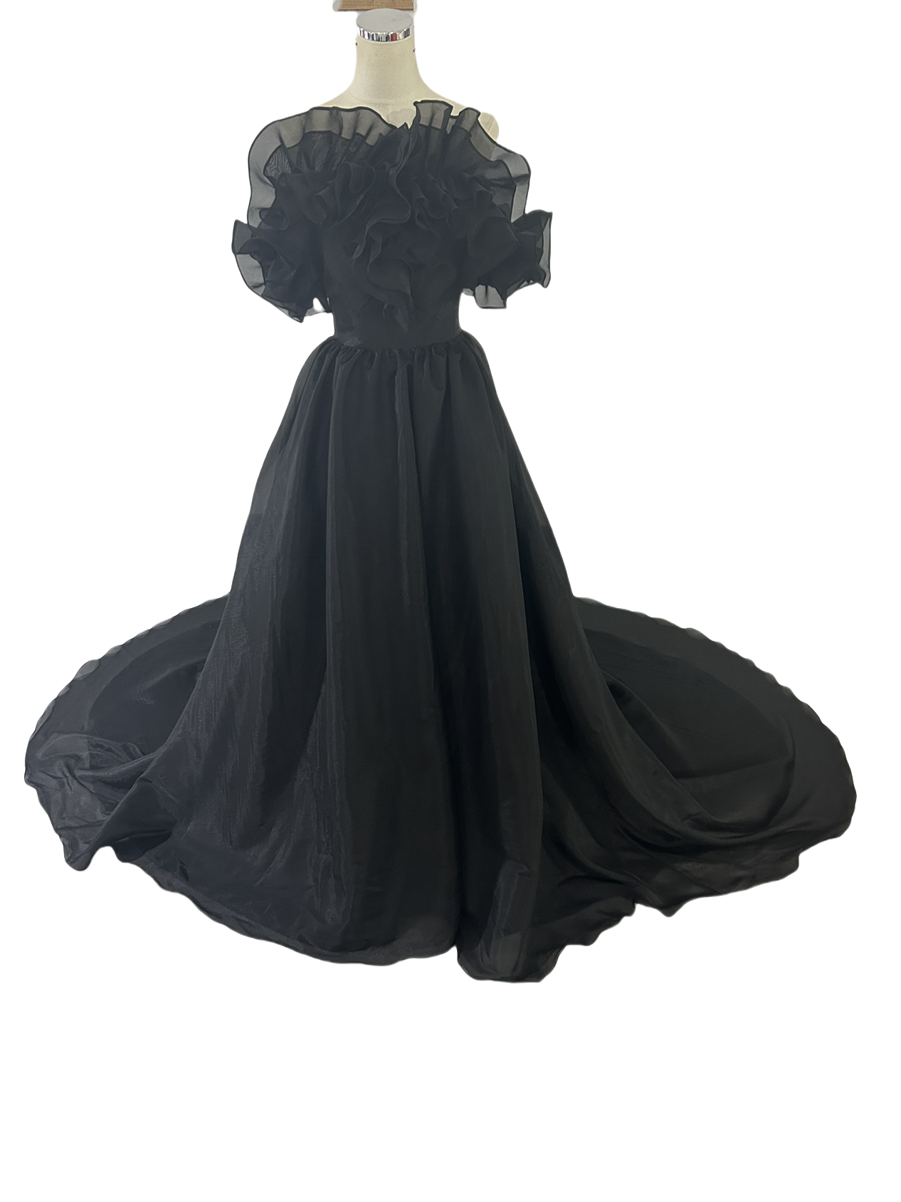 パーティードレス オフショルダー シワ ブラック 編み上げ 大人っぽい ワンピース 前撮り 21,593円