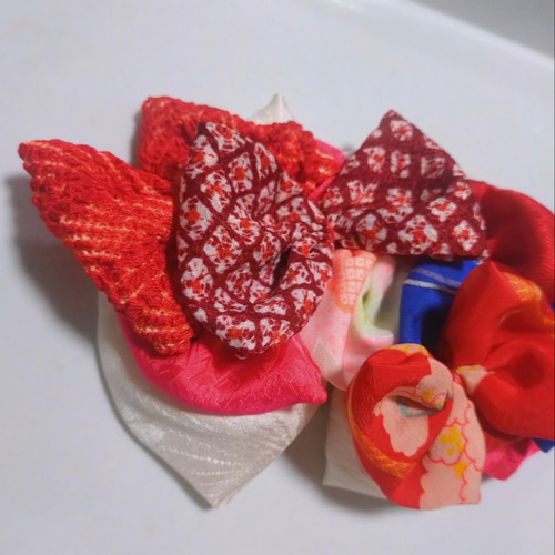 七五三・髪飾り・ヘッドドレス・アンティーク着物・古布・成人式