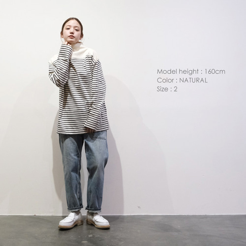 ※ヴァンブラン vent blanc VC233898 バスク天竺 パネルボーダー ボトルネック プルオーバー トップス カットソー ハイネック ボーダー 爆買 楽天市場】※【LINE登録で500円オフクーポン】 vent blanc ヴァン