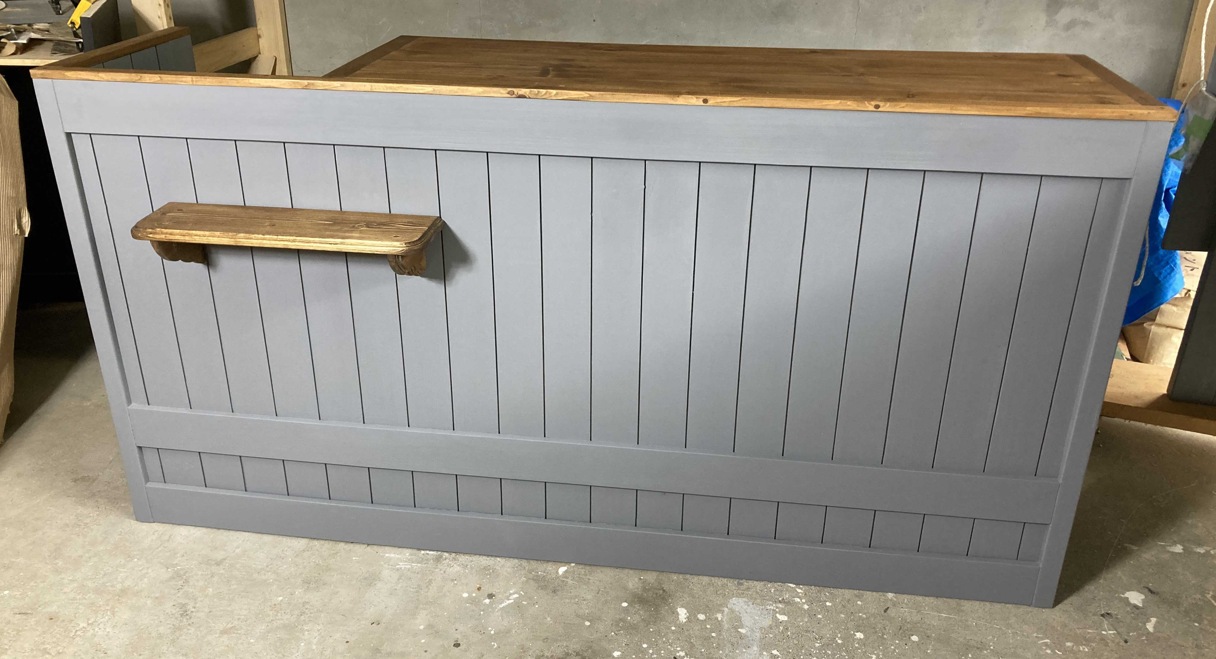 ［受注製作］凹み付450】★レジカウンターテーブル　受付カウンター【１７００】★店舗☆