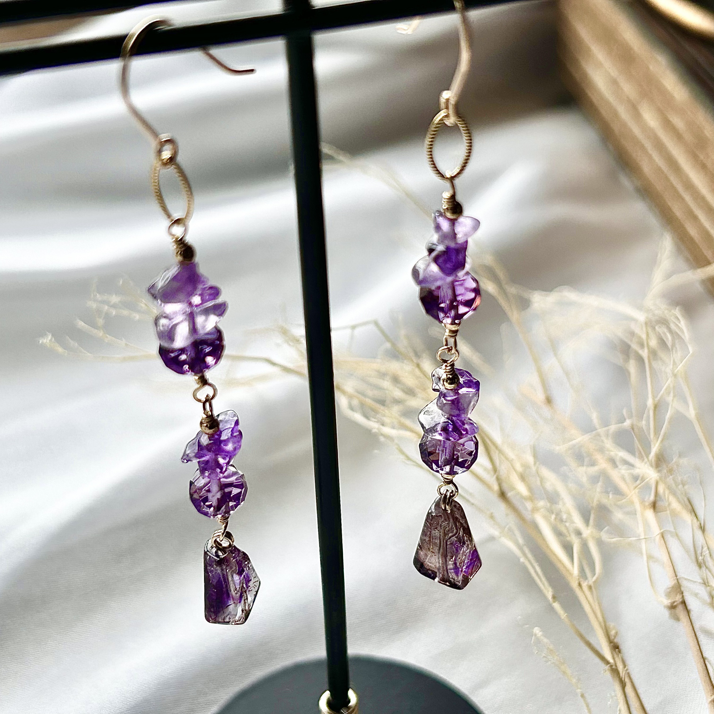 【comète gemme-宝石彗星-】シリーズ  14kgf スーパーセブン ロングピアス