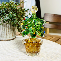 ベネチアンガラス ＊オーナメントが揺れるクリスマスツリー＊(ガラス