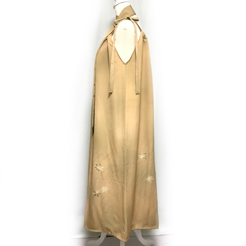 正絹】着物リメイク 訪問着ドレス&ショールのセット／キャミワンピース  