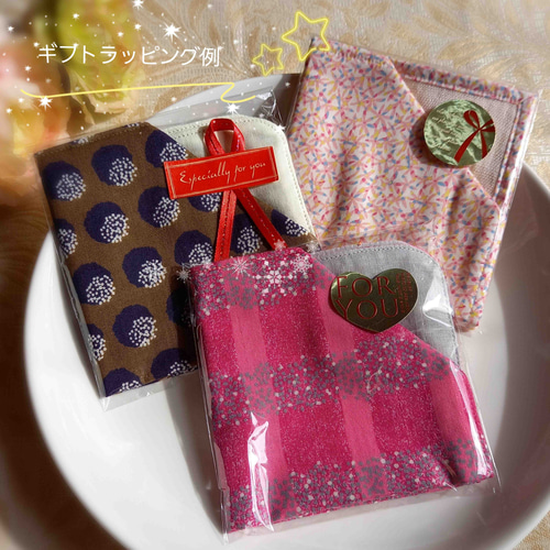 ハンカチみたいなサニタリーポーチ＊花柄＊サニタリーハンカチ＊ダブル