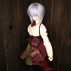 [受注生産] 1/3ドール 魔導書&ホルダーセット 本革 2枚目の画像