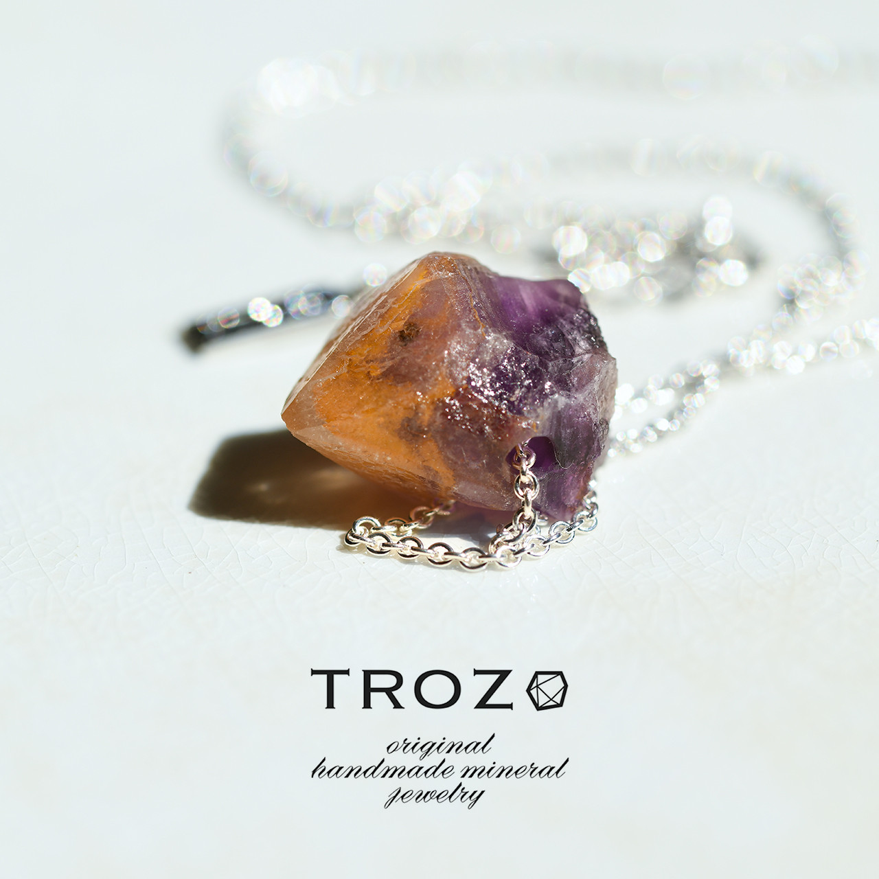 【045 Nightfall Collection】 アメシスト (アメジスト) 鉱物原石 ネックレス 天然石