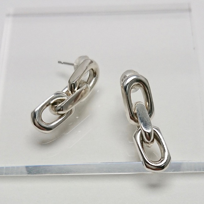 【G2MIX】Silver925トリプルチェーンピアス