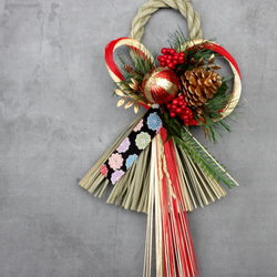 【早割お正月2026】☆再販☆本しめ縄お正月しめ縄飾りリース 2枚目の画像