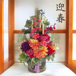 ⚠️専用⚠️　門松　正月飾り　正月　しめ縄　アレンジメント　ゴールド　淡色　セット 2025 門松 正月アレンジ 新年飾り 正月 しめ縄 アレンジ 造花 しめ飾り