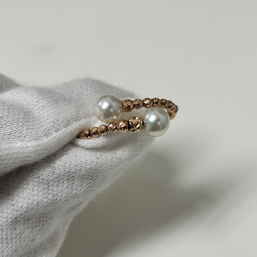 パールリング K18 新品 即発送可能 指輪・リング Aurora Jewelry 通販 