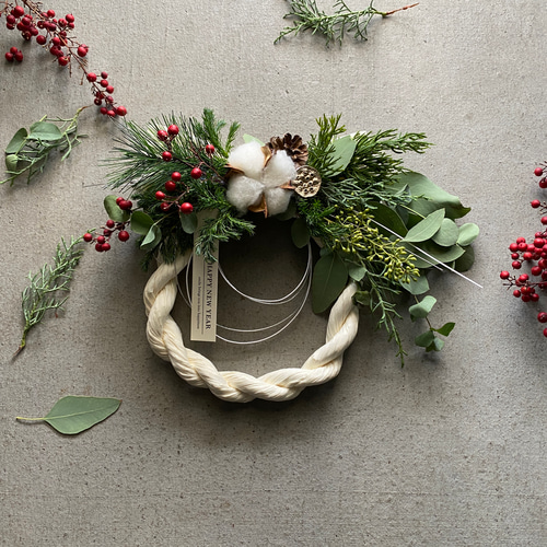 24.しめ縄 正月飾り 注連縄 クリスマス リース ドライ 24.しめ縄 正月飾り 注連縄 クリスマス リース ドライ 24.しめ縄 24