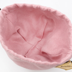 カップケーキな巾着ポーチ（さくら／抹茶） 8枚目の画像