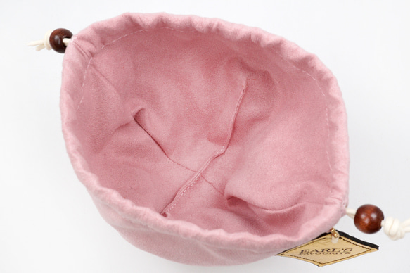 カップケーキな巾着ポーチ（さくら／抹茶） 8枚目の画像