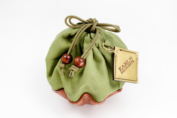 カップケーキな巾着ポーチ（さくら／抹茶） 13枚目の画像