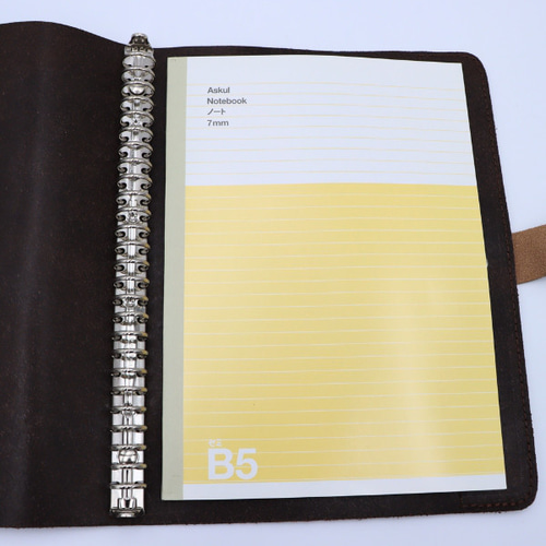 B5手帳/26穴バインダー/ツートン【一点モノ・現品限り】レザー