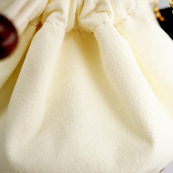 タルトな巾着ポーチ（クリーム／チョコ） 5枚目の画像