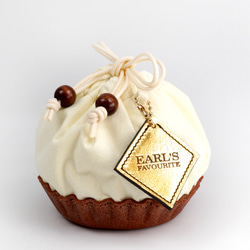 タルトな巾着ポーチ（クリーム／チョコ） 3枚目の画像