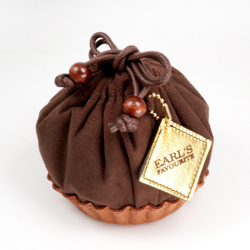 タルトな巾着ポーチ（クリーム／チョコ） 巾着袋 EARL'S FAVOURITE