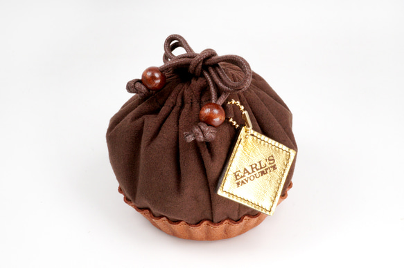 タルトな巾着ポーチ（クリーム／チョコ） 13枚目の画像