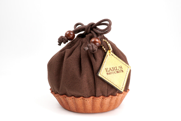 タルトな巾着ポーチ（クリーム／チョコ） 12枚目の画像