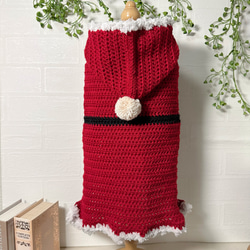 犬服 手編み サンタさんニット♡ 冬服 クリスマス ダックス DS ペット