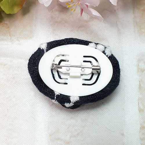 ミナ ペルホネン ブローチ ＊タンバリン×ちょうよ ＊（50mm