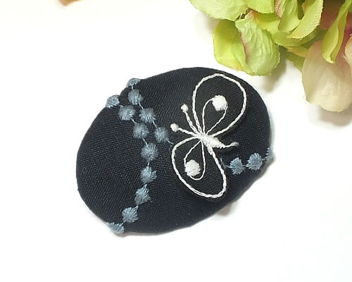 ミナ ペルホネン ブローチ ＊タンバリン×ちょうよ ＊（60mm