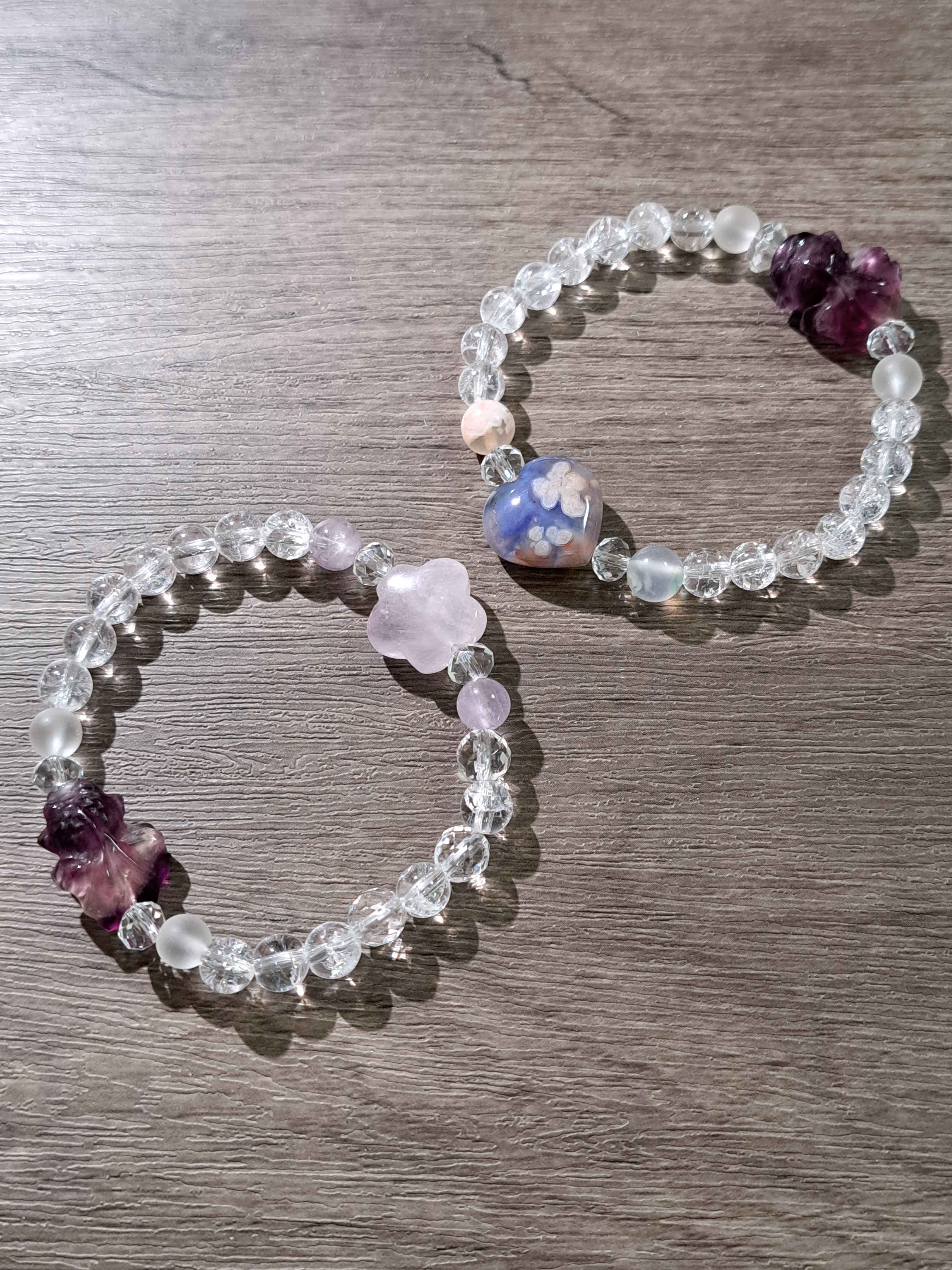 天然石ブレスレット　No.3　『二人の力』