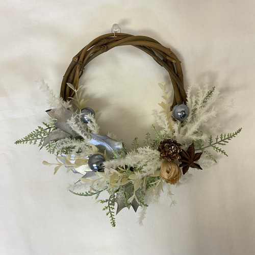 5.クリスマスハーフリース Christmas half wreath 2021 クリスマスハーフリース