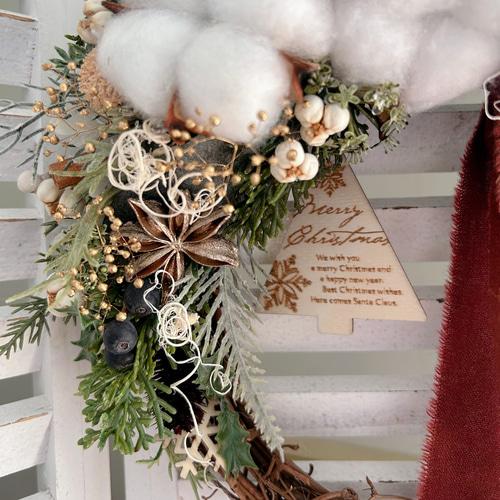 ナチュラルコットンクリスマスハーフリース 無料ラッピング クリスマス