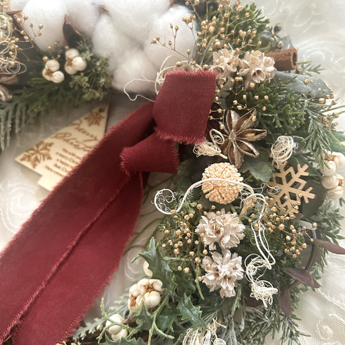 ナチュラルコットンクリスマスハーフリース 無料ラッピング クリスマス