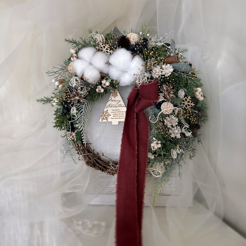 ナチュラルコットンクリスマスハーフリース 無料ラッピング クリスマス