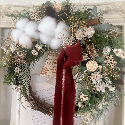 ナチュラルコットンクリスマスハーフリース 無料ラッピング クリスマス