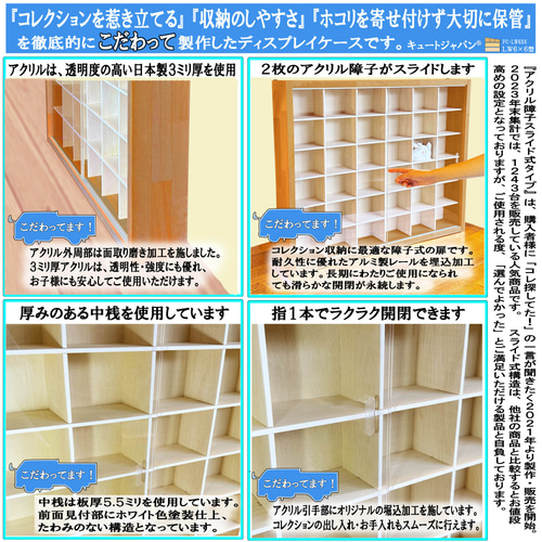 ゆるみくじ フィギュア コレクションケース 36マス アクリル