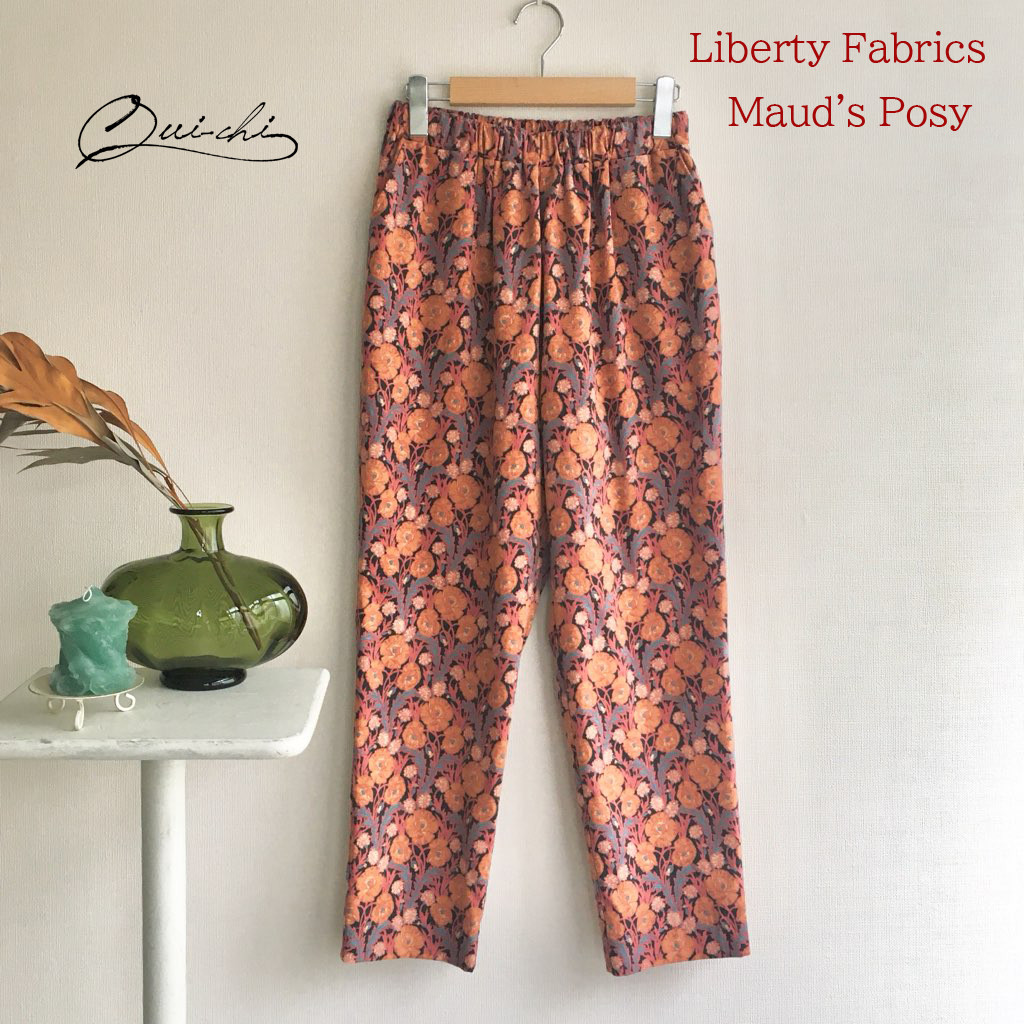 リバティファブリックス《Maud's Posy》エッグパンツ 14,438円