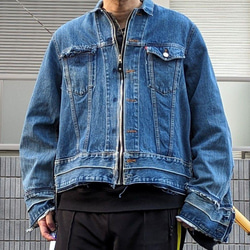 オリジナル リメイク オーバーサイズ ドッキング デニムジャケット