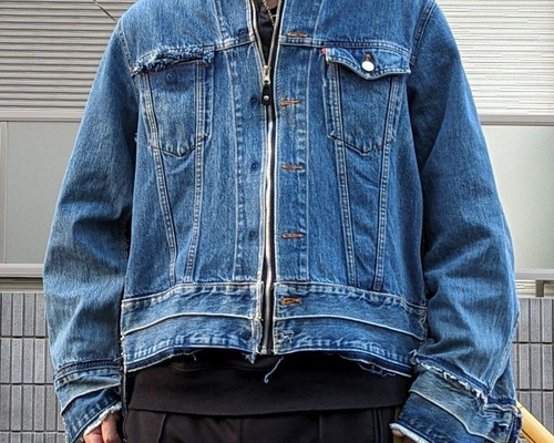 オリジナル リメイク オーバーサイズ ドッキング デニム