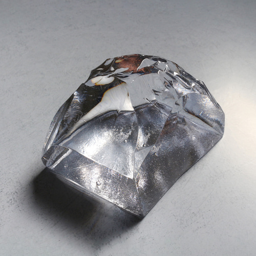 氷塊　オブジェ　クリスタル 数量限定】ガラスオブジェ 氷塊(クリア) その他インテリア雑貨