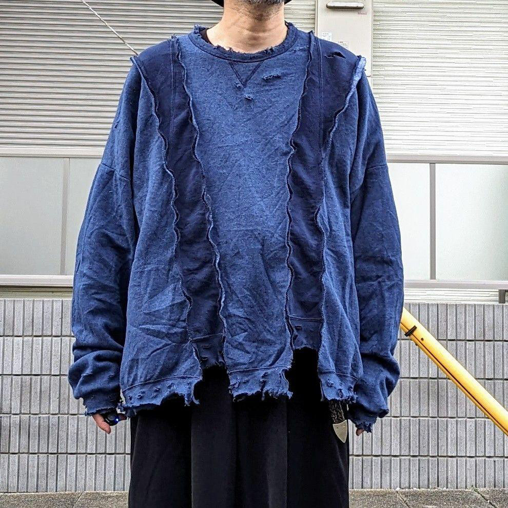 lilith art duct リリスアートダクト退廃的ダメージ加工トレーナー