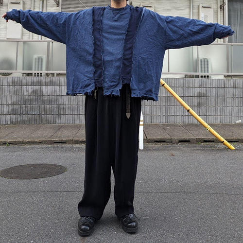 オリジナル リメイク ダメージ加工 オーバーサイズドッキング