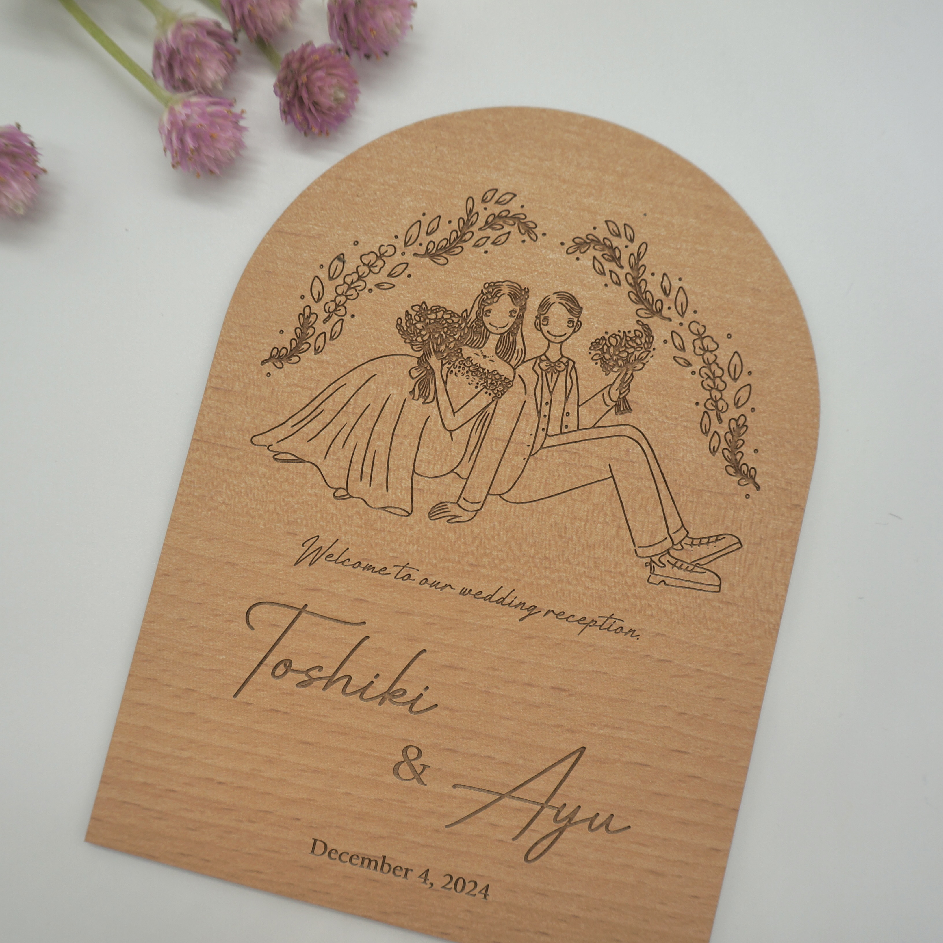 〔コラボ作品〕木のウェルカムボード