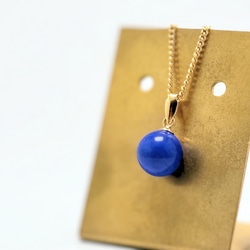 ラス1 8×6 紺碧 ブルートパーズ/青黄玉 シルバー 天然石ネクタイピン