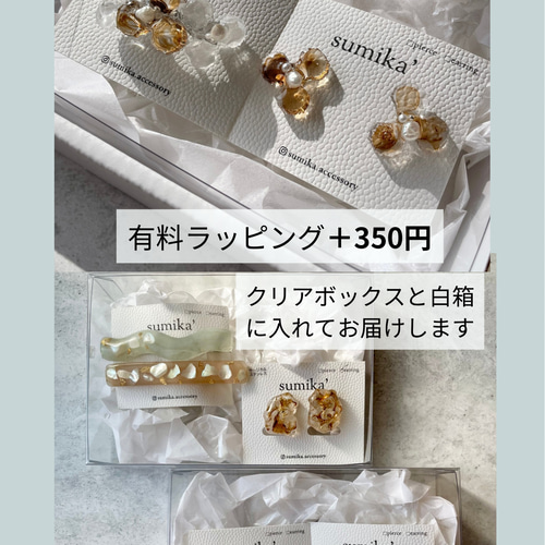 淡色 ヘアピン ヘアクリップ 2本セット うねうね ヘアアクセ レジン