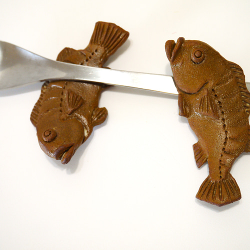 純銀　箸置き　魚　３つセット　未使用品 純銀箸置き魚3つセット未使用品