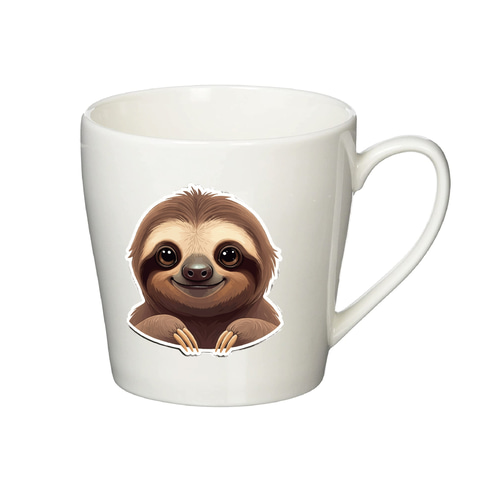 ST-43 かわいいナマケモノの防水ステッカー 2枚セット シール