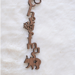 簡單的聖誕木裝飾品*木字母 第4張的照片