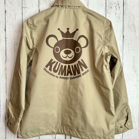 気楽に羽織れて機能的《KUMAWN クマウン》レディース コーチジャケット・撥水防水・防風・裏地付き 2枚目の画像