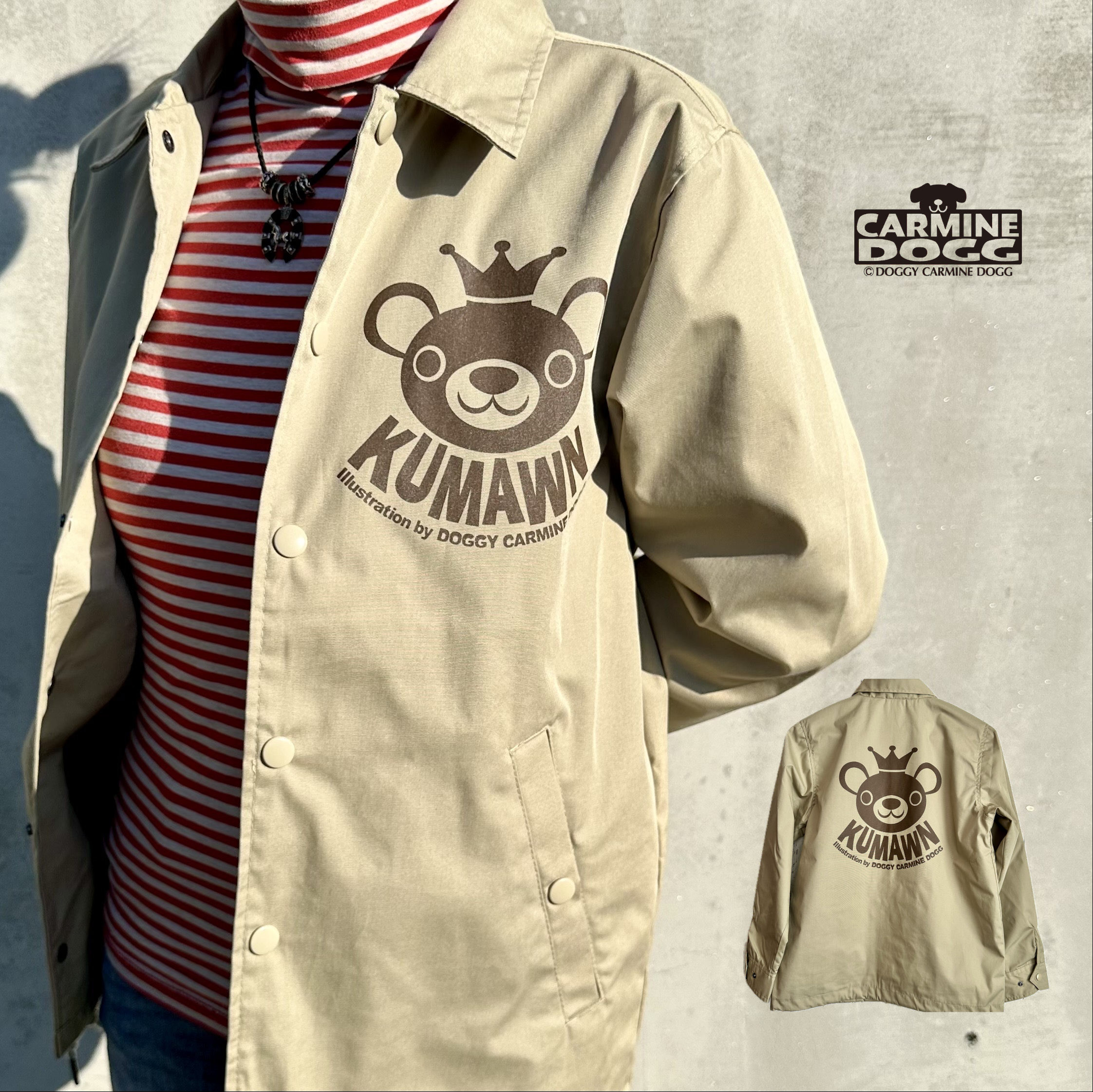 気楽に羽織れて機能的《KUMAWN クマウン》レディース コーチジャケット・撥水防水・防風・裏地付き 5,382円