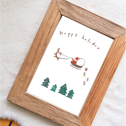 自然簡約聖誕明信片（2張一套） 第3張的照片